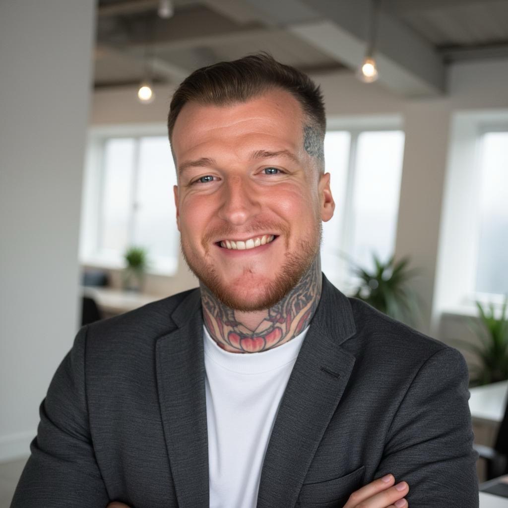 Sajoscha Komir, Gründer von WeAutomize, bei der Projektplanung